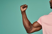 Flexing muscle adult flexing muscles bodybuilding. AI generated Image by rawpixel.