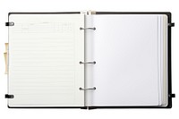Binder diary page open. AI generated Image by rawpixel.