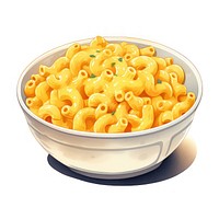 Macaroni pasta food white background. 