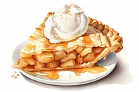 Cream pie dessert food. AI generated Image by rawpixel.