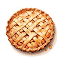 Apple Pie american style pie dessert food. AI generated Image by rawpixel.