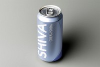 Soda can mockup, product packaging psd