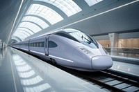 High-speed train, realistic vehicle