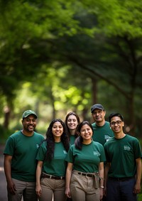 Volunteer portrait outdoors nature. AI generated Image by rawpixel.
