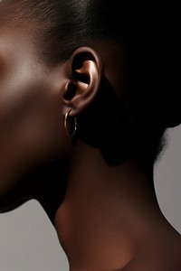 Earring jewelry adult black. AI generated Image by rawpixel.