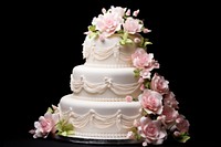 Wedding cake dessert cream white. AI generated Image by rawpixel.