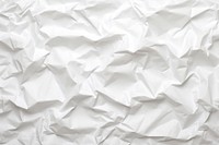 Paper sheet texture white backgrounds crumpled. 