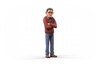 Standing portrait cartoon adult. AI generated Image by rawpixel.