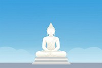 Buddha statue spirituality blue sky.