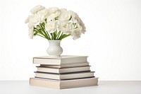 Books vase publication flower. AI generated Image by rawpixel.