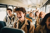 Students laughing adult happy. AI generated Image by rawpixel.