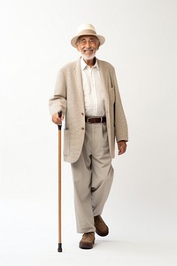 Grandpa smiling adult stick. AI generated Image by rawpixel.