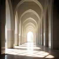 Architecture building corridor flooring. 