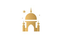 Islamic holiday Ramadan architecture dome white background. AI generated Image by rawpixel.