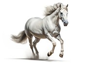 Horse running stallion animal mammal. AI generated Image by rawpixel.
