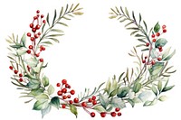 Christmas Pattern wreath plant celebration pattern decoration floristry. 