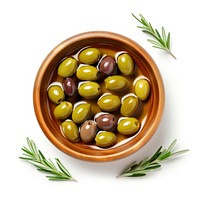 Bowl olive plant food. AI generated Image by rawpixel.