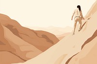 Adventure mountain outdoors walking. AI generated Image by rawpixel.