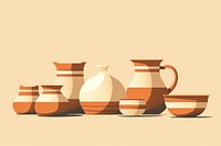 Potteries pottery jug art. AI generated Image by rawpixel.