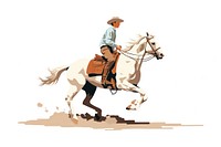 Cowboy teen horse riding mammal. AI generated Image by rawpixel.