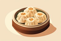 Chinese dim sum dumpling food xiaolongbao. AI generated Image by rawpixel.