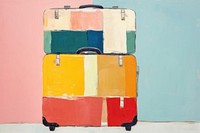 Luggage suitcase art creativity. 