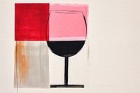 Glass wine drink art. 