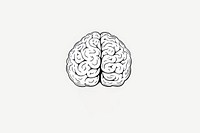 Brain drawing sketch line. AI generated Image by rawpixel.