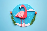 Flamingo animal bird representation. 