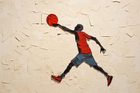 Basketball art sports player. 