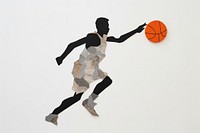Basketball player sports basketball player. AI generated Image by rawpixel.