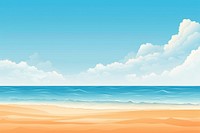 Beach backgrounds landscape outdoors. 