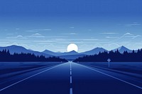 Highway landscape outdoors nature. AI generated Image by rawpixel.