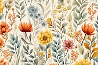 Botanical pattern plant art. 