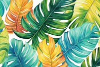 Tropical leaf pattern tropics nature. AI generated Image by rawpixel.