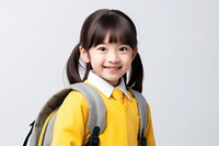 Backpack school yellow child. AI generated Image by rawpixel.