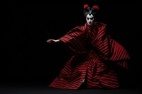 Kabuki actors dancing black adult. 