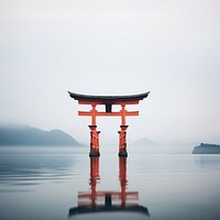 Simple Minimalist Torii torii spirituality architecture. 