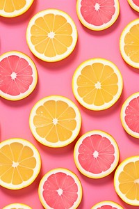 Lemon sliced backgrounds grapefruit pattern. 