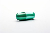 Capsule pill white background medication medicine. 