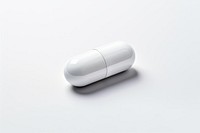 Capsule pill white white background medication. AI generated Image by rawpixel.