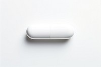 Pill capsule white white background. AI generated Image by rawpixel.