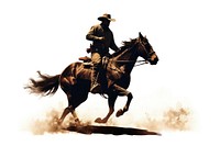 Cowboy riding horse mammal animal adult. 