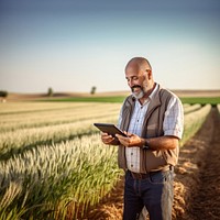 Field agriculture harvesting outdoors. 