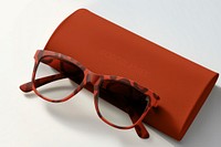 Sunglasses box mockup, product packaging psd