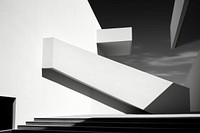 Minimal background architecture staircase white. AI generated Image by rawpixel.