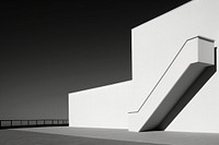 Minimal background architecture staircase building. 