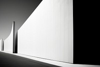 Minimal background architecture building white.