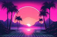 Scifi futuristic background nature purple night. AI generated Image by rawpixel.