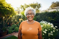 Women's orange blouse, design resource